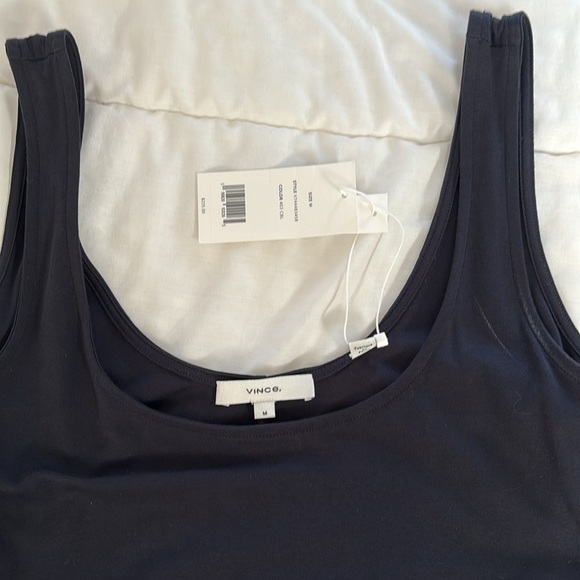 VINCE BNWT tiewaist cotton dress size medium - Picture 4 of 4